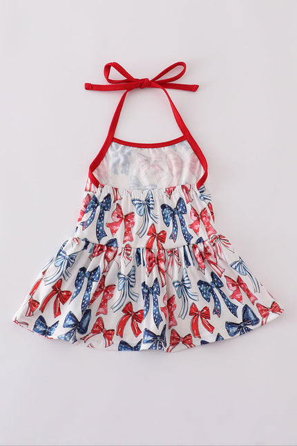 Bow print mom&me top