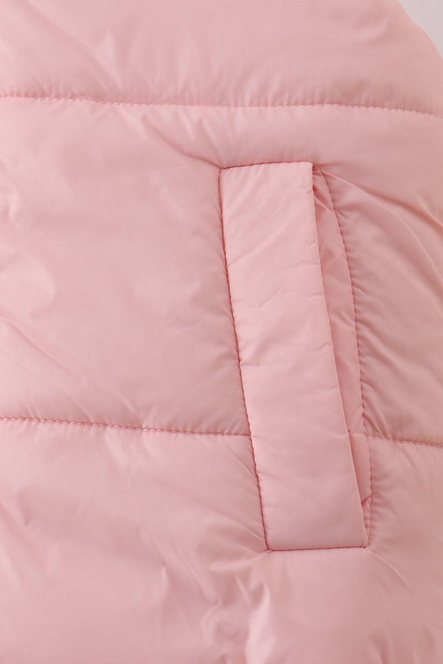 Pink mom&me puffer vest