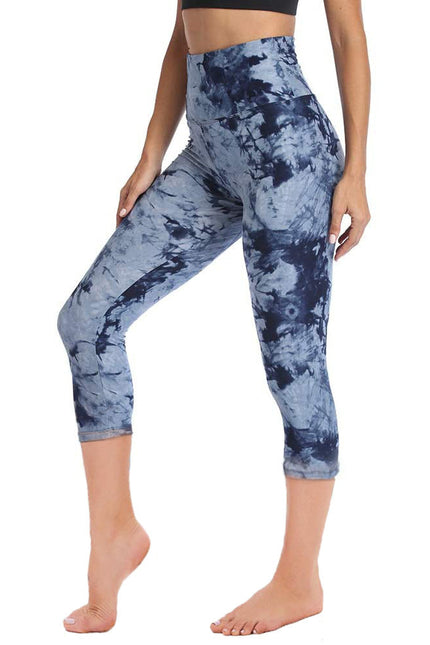 Cropped High-Rise Print Leggings – USA Flag Print Patriotic Workout Pants - 19 Styles