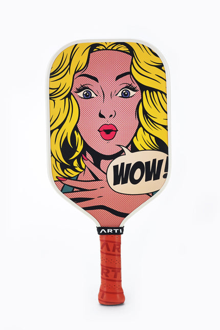 ARTI 16mm T700 Carbon Fiber Kristen & Kristy "WOW" Pickleball Paddle - USA Pickleball Approved