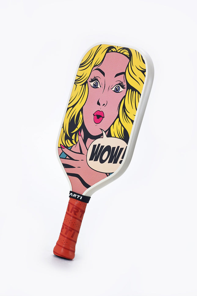ARTI 16mm T700 Carbon Fiber Kristen & Kristy "WOW" Pickleball Paddle - USA Pickleball Approved