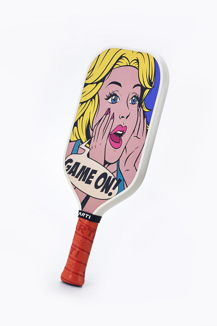 ARTI 16mm T700 Carbon Fiber Kristen & Kristy "GAME ON" Pickleball Paddle - USA Pickleball Approved