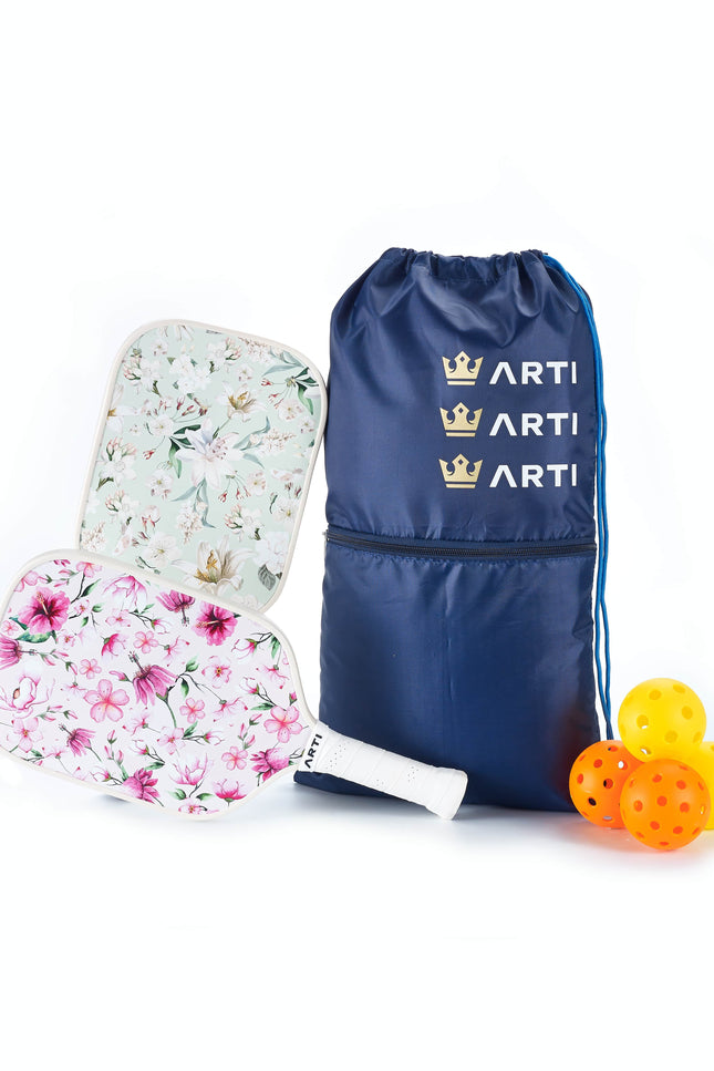 ARTI Fiberglass "Flowers" Pickleball Paddle Set - USA Pickleball Approved
