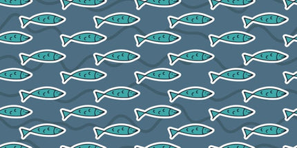 Blue Fish Baby Gown