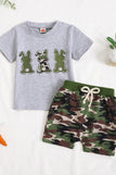 Gray Three Bunnies / 0-6M