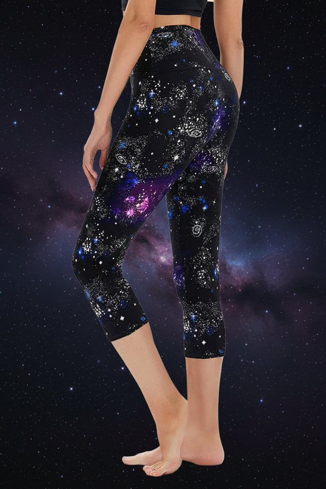 Cropped High-Rise Print Leggings – USA Flag Print Patriotic Workout Pants - 19 Styles