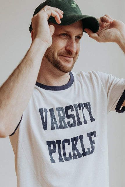 Collegiate Ringer Pickleball T-Shirt (Unisex)