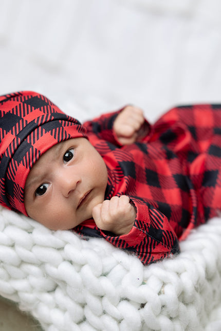 Buffalo Check Baby Gown