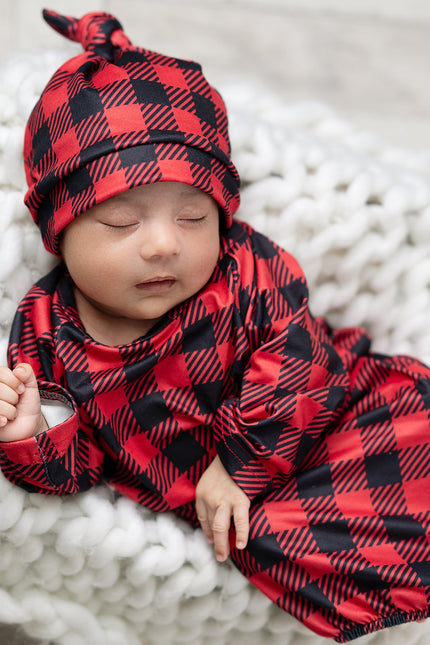 Buffalo Check Baby Gown