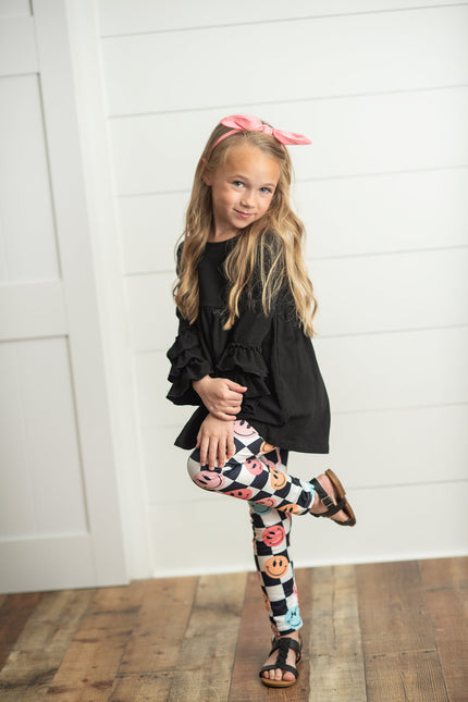 Smile Check Leggings Set