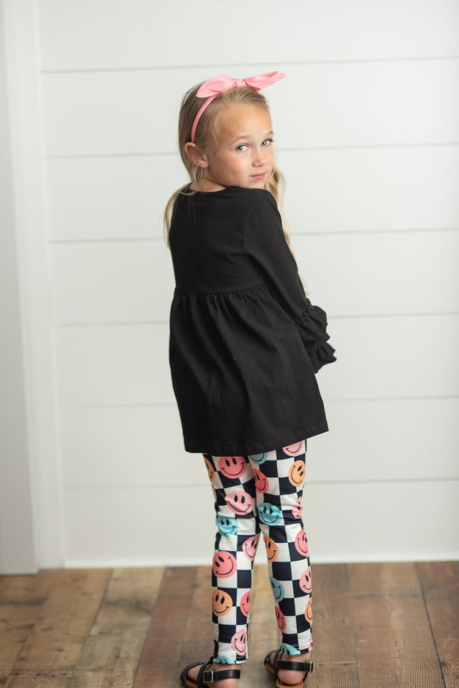 Smile Check Leggings Set