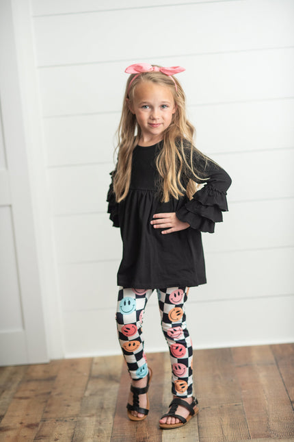 Smile Check Leggings Set