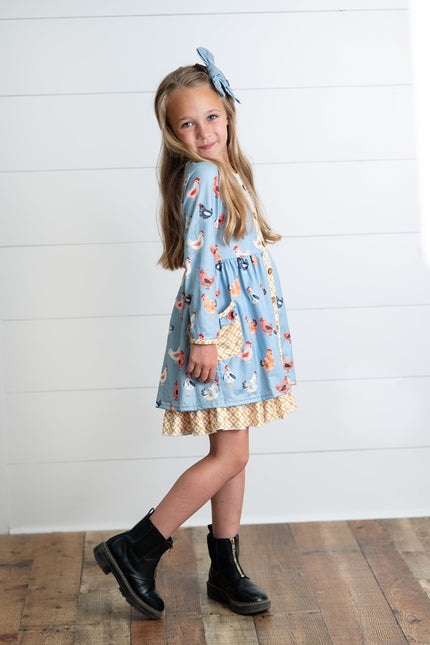 Chicken Pocket Tie Dress