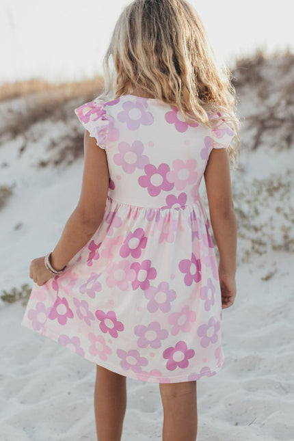 Claire Lavender Flower Dress