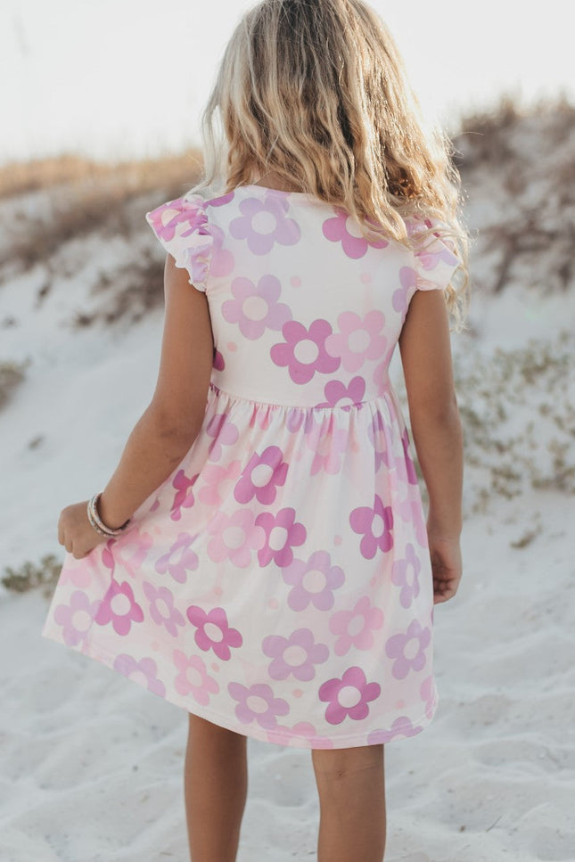 Claire Lavender Flower Dress