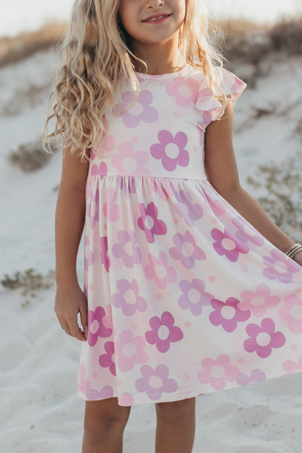 Claire Lavender Flower Dress