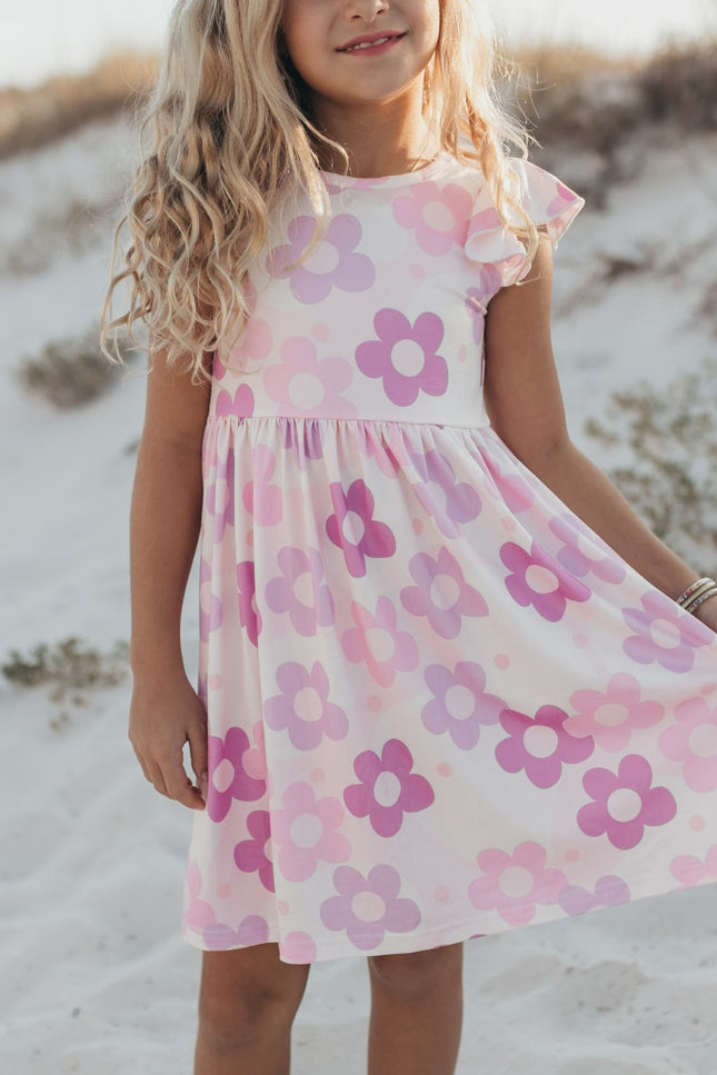 Claire Lavender Flower Dress
