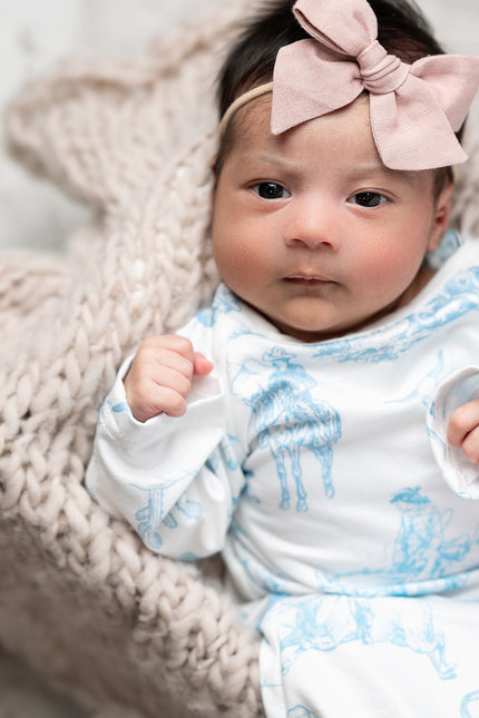 Cowboy Baby Gown