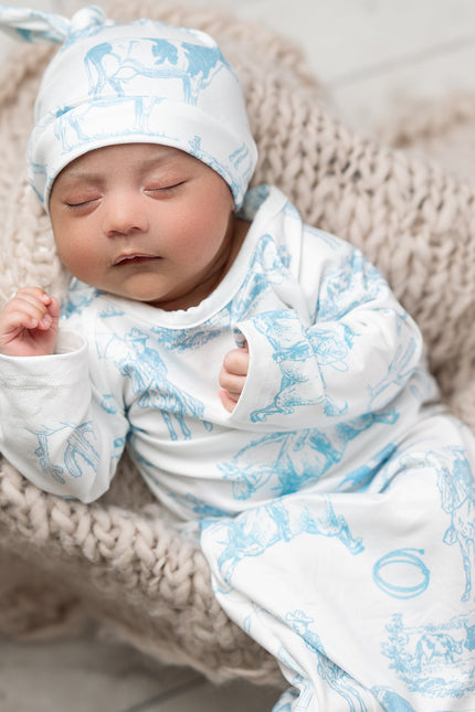 Cowboy Baby Gown