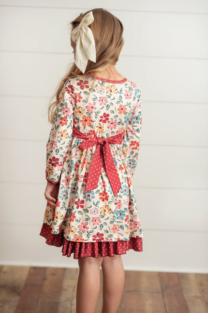 Ecru Floral Dress