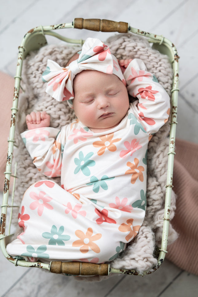 Flower Power Baby Gown