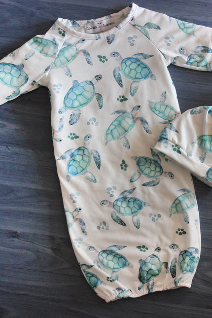 Sea Turtle Baby Gown