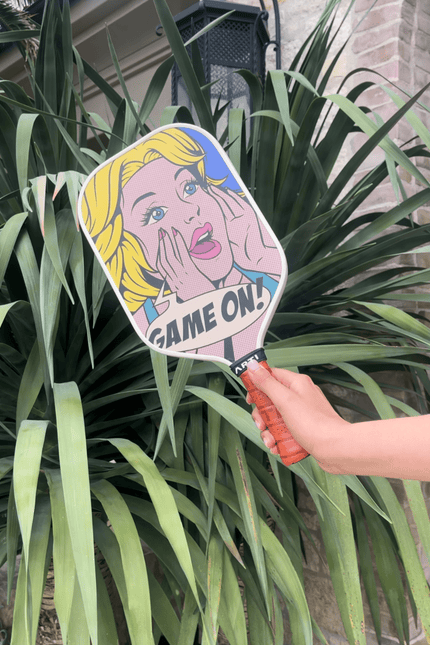 ARTI 16mm T700 Carbon Fiber Kristen & Kristy "GAME ON" Pickleball Paddle - USA Pickleball Approved