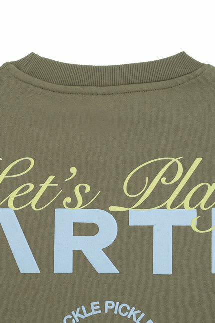 ARTI “Let’s Play” Heavyweight Crewneck – Olive Green