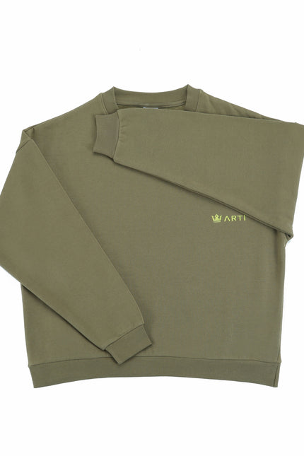 ARTI “Let’s Play” Heavyweight Crewneck – Olive Green