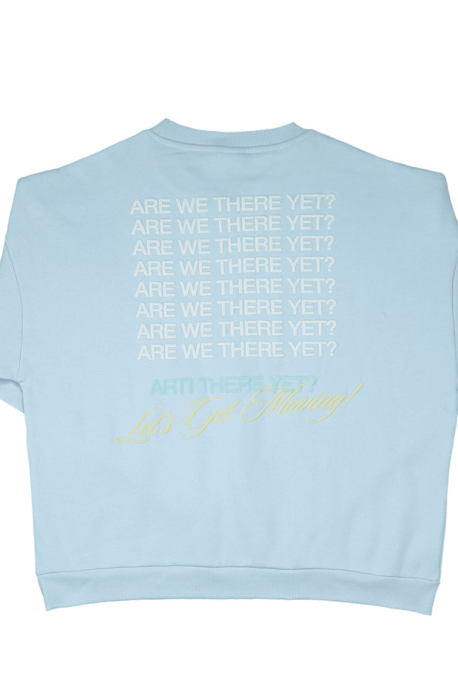 ARTI “Are We There Yet?” Crewneck — Baby Blue