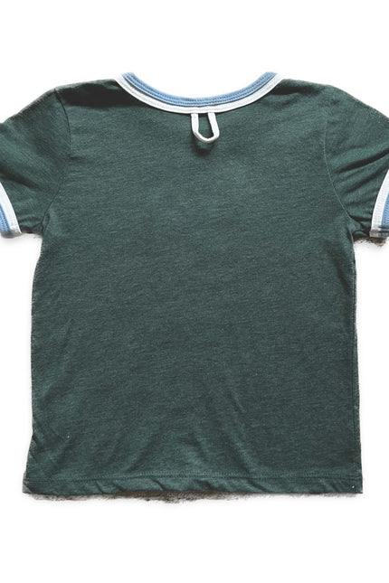P is for Pickleball Kid's Ringer T-Shirt