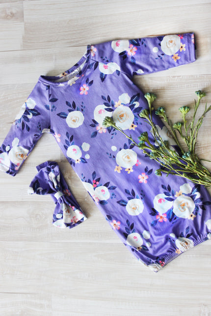 Lavender Baby Gown
