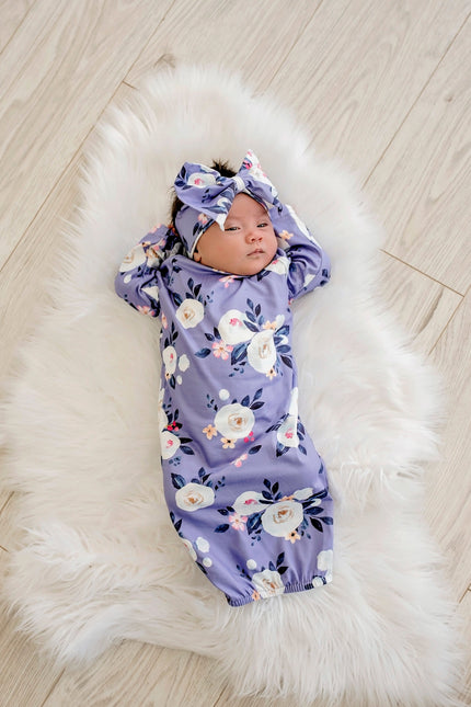 Lavender Baby Gown
