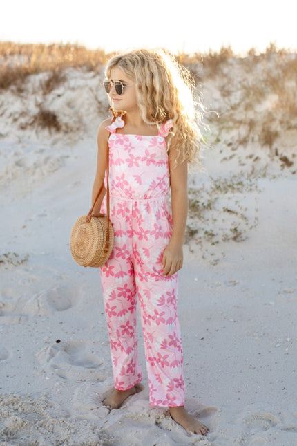 Pink Flower Jumpsuit