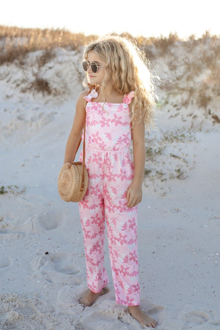 Pink Flower Jumpsuit