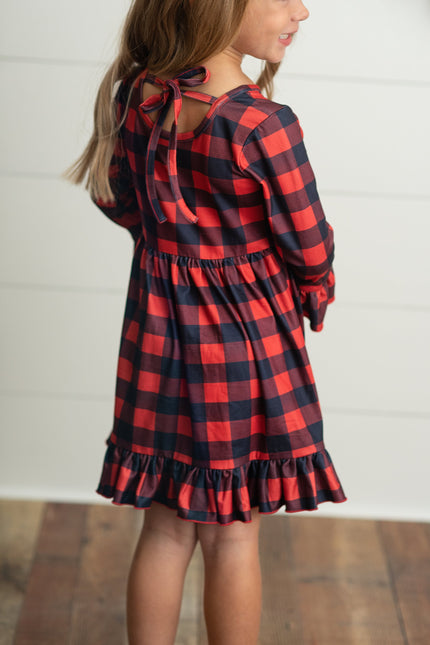 Plaid Reindeer Dress