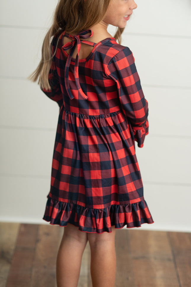 Plaid Reindeer Dress