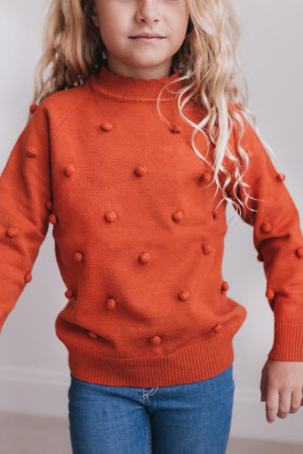 Rust Pom Sweater