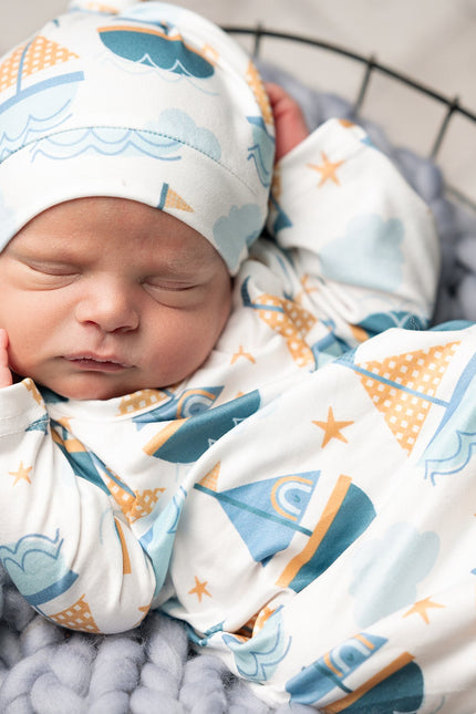 Sail Boat Baby Gown