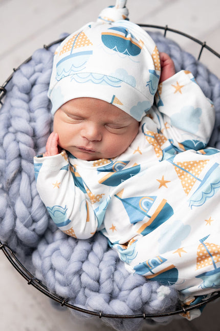 Sail Boat Baby Gown