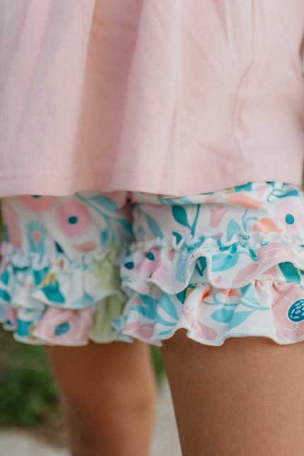 Blush Pastel Floral Short Set