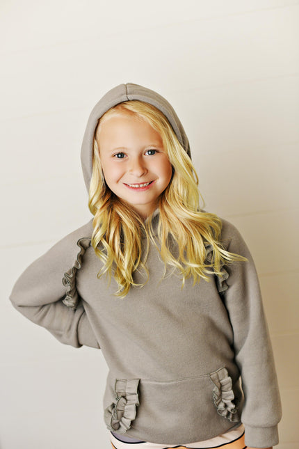 Gray Hoodie Sweatshirt Set