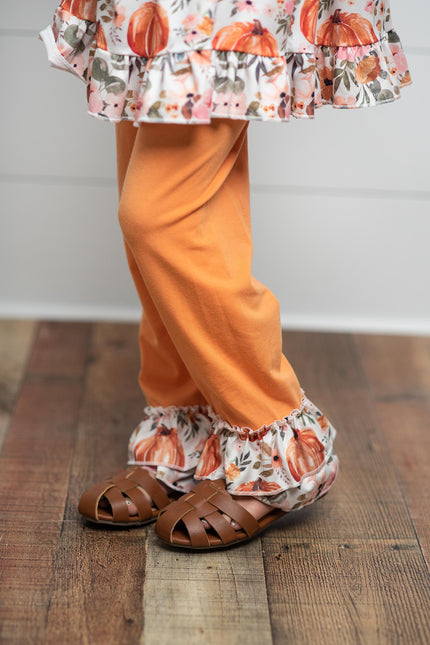 Pumpkin Stripe Pant Set
