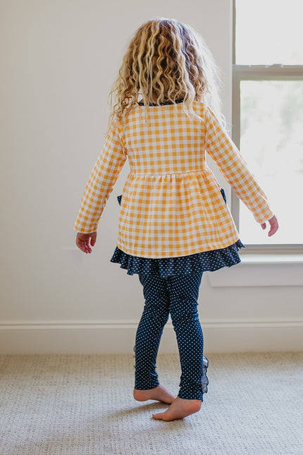 Mustard Gingham Check Set