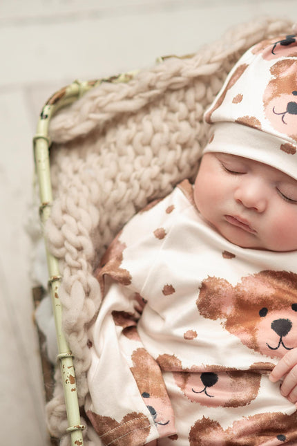 Teddy Bear Baby Gown