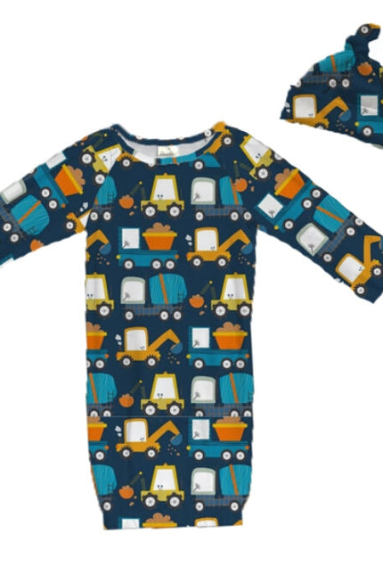 Truck Baby Gown