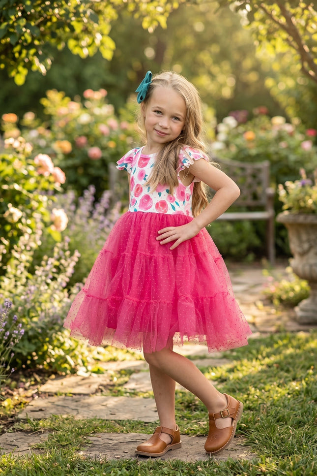 Tulle Rose Dress