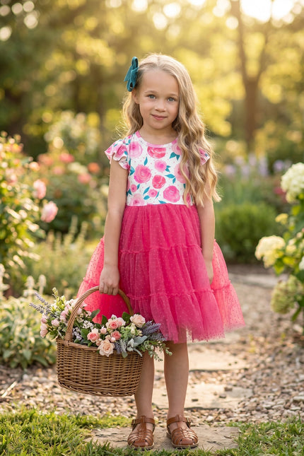 Tulle Rose Dress