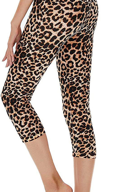 Cropped High-Rise Print Leggings – USA Flag Print Patriotic Workout Pants - 19 Styles