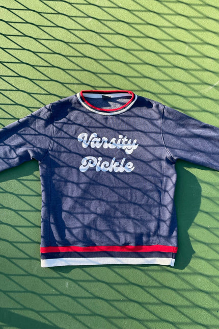 The Oversized Vintage Varsity Pickleball Sweatshirt (Unisex)